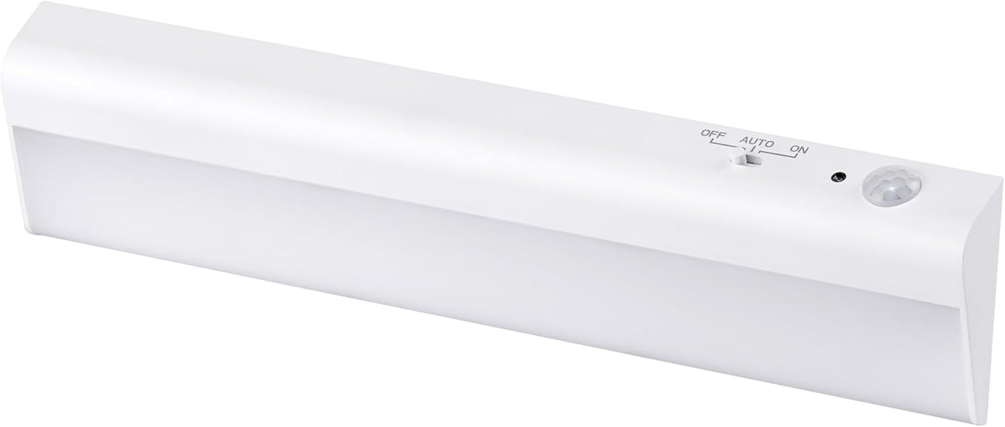 BLACK+DECKER PureOptics LED Battery Operated Under Cabinet Lighting, Motion Sensor On/Off, Warm White LED, Stick-On Install for Kitchen & Closets – 2 Bars